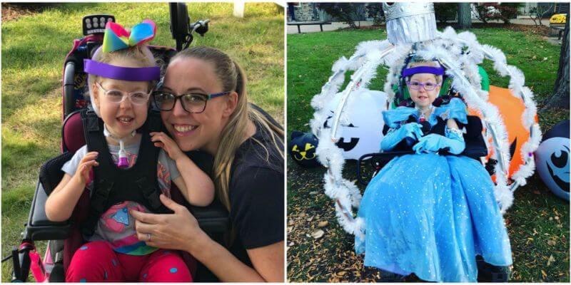 Mãe transforma cadeira de rodas da filha na carruagem da Cinderela - Papo de Pai