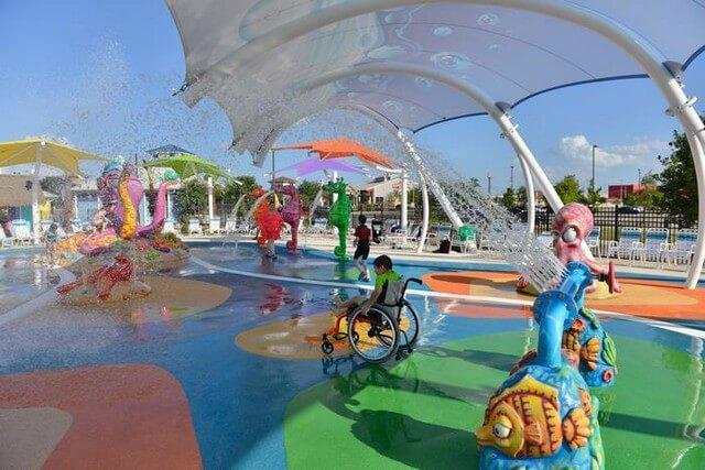 Parque Aquático para Crianças com Necessidades Especiais