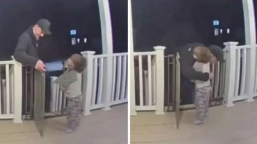 Menina surpreende entregador com abraço sem saber da morte da filha dele e vídeo viraliza